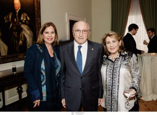 Tatiana Spinari-Pollalis, Nikolas Papantoniou, Annika Papantoniou (Chair of the Athens College Centennial Committee)