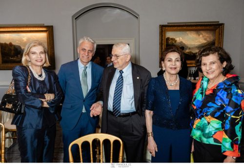 Mariella Phylactopoulou, Costis Maglaras ’87 (Dean of Columbia Business School), Vasilis Salapatas ’55, Marina Couloucoundis, Daphne Hatsopoulos